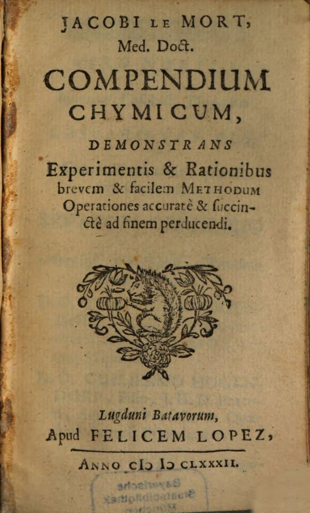 Compendium chymicum