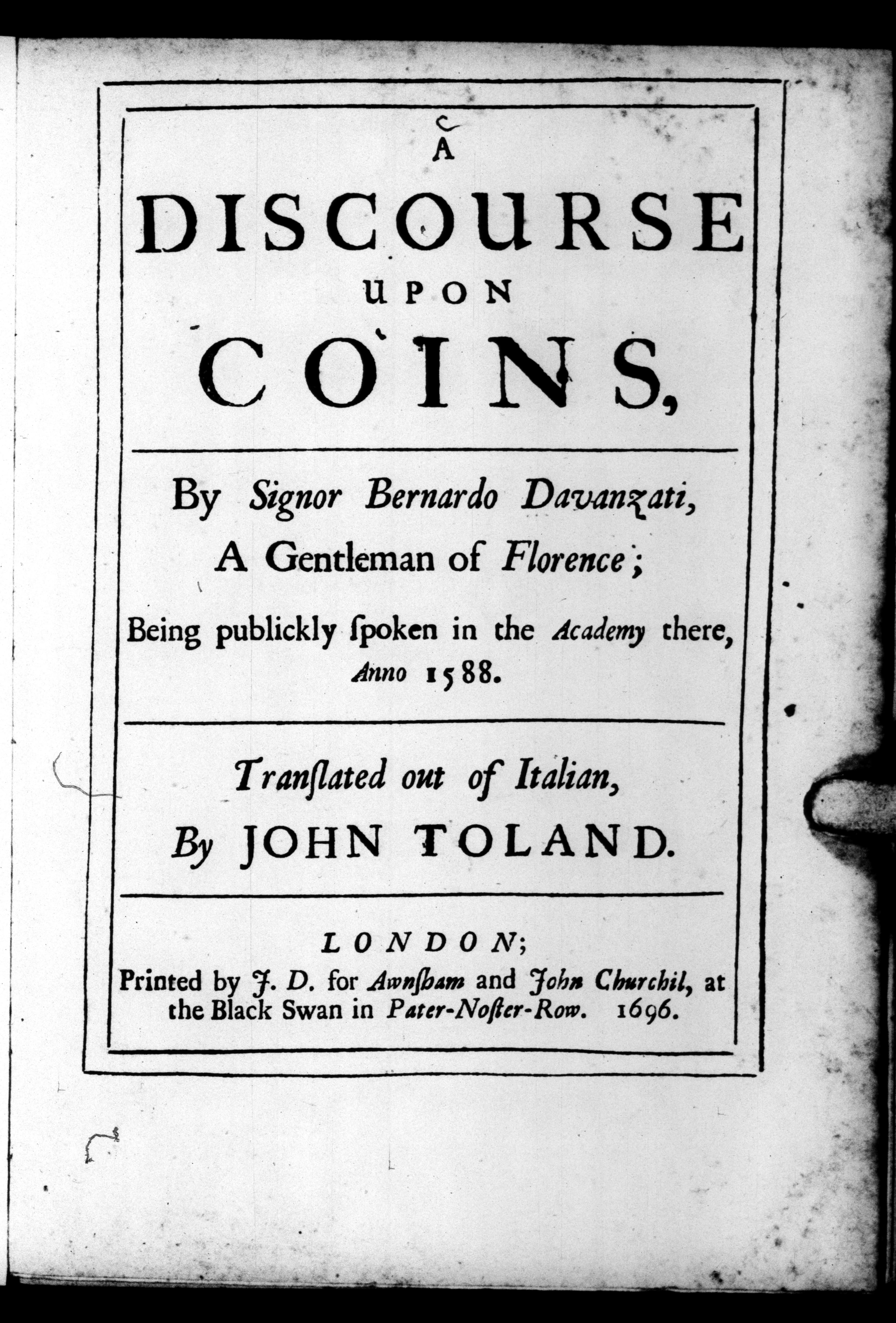 A Discourse upon Coins