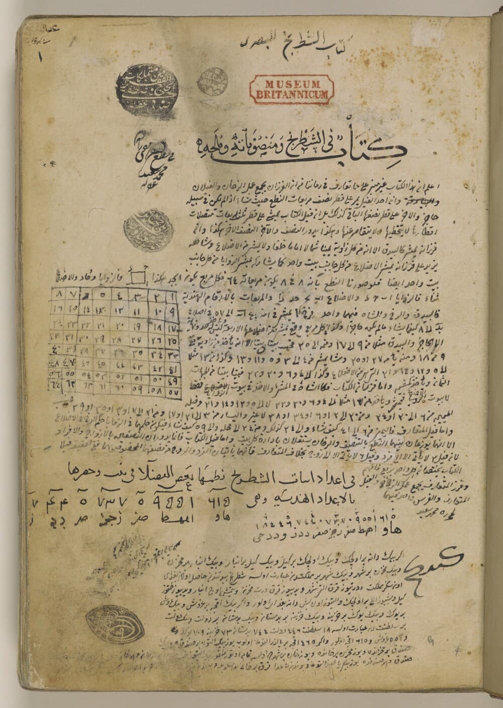 Kitāb fī al-shaṭranj wa-manṣūbātihi wa-mulaḥih