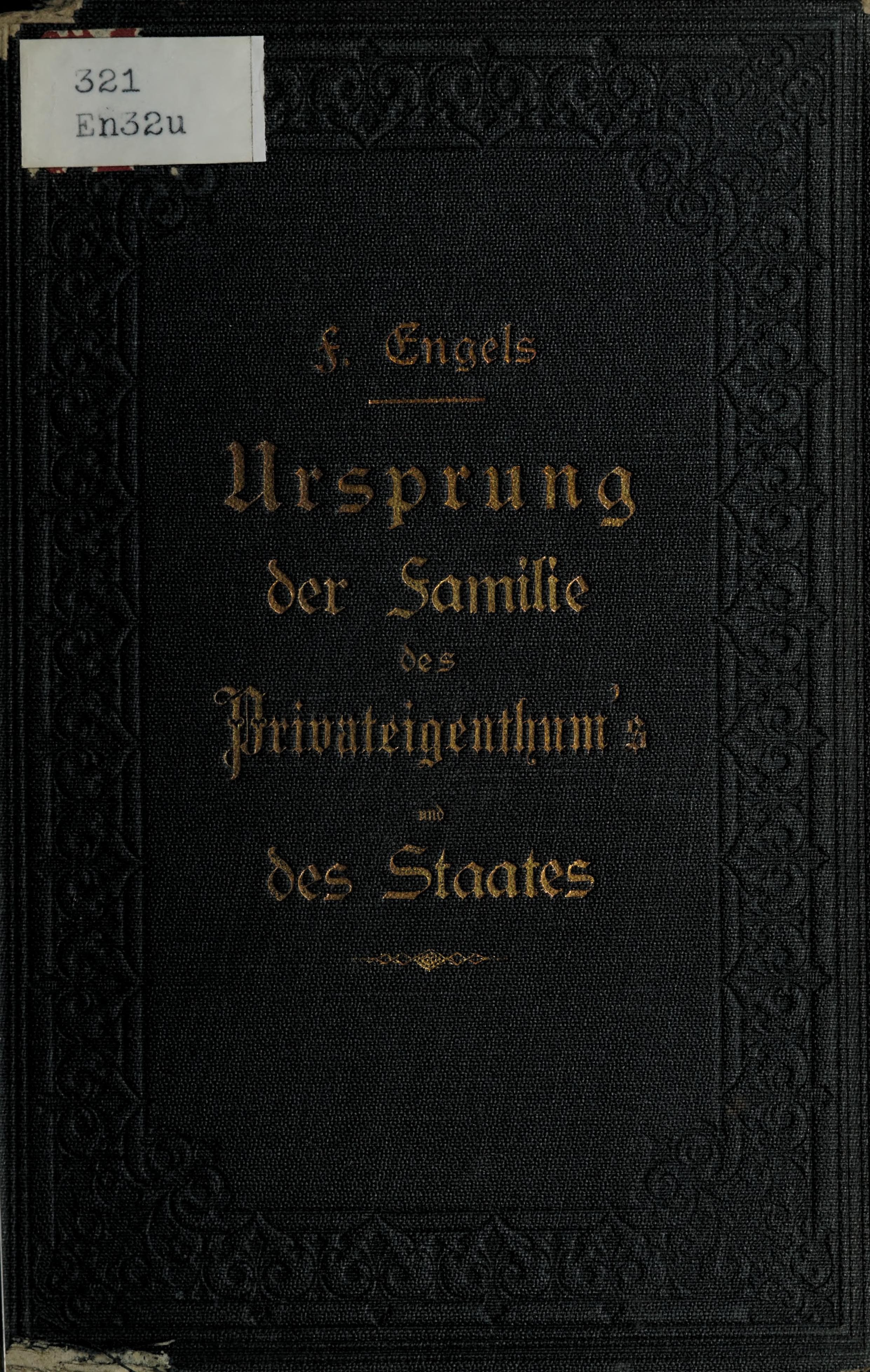 Der Ursprung der Familie, des Privateigenthums und des Staats