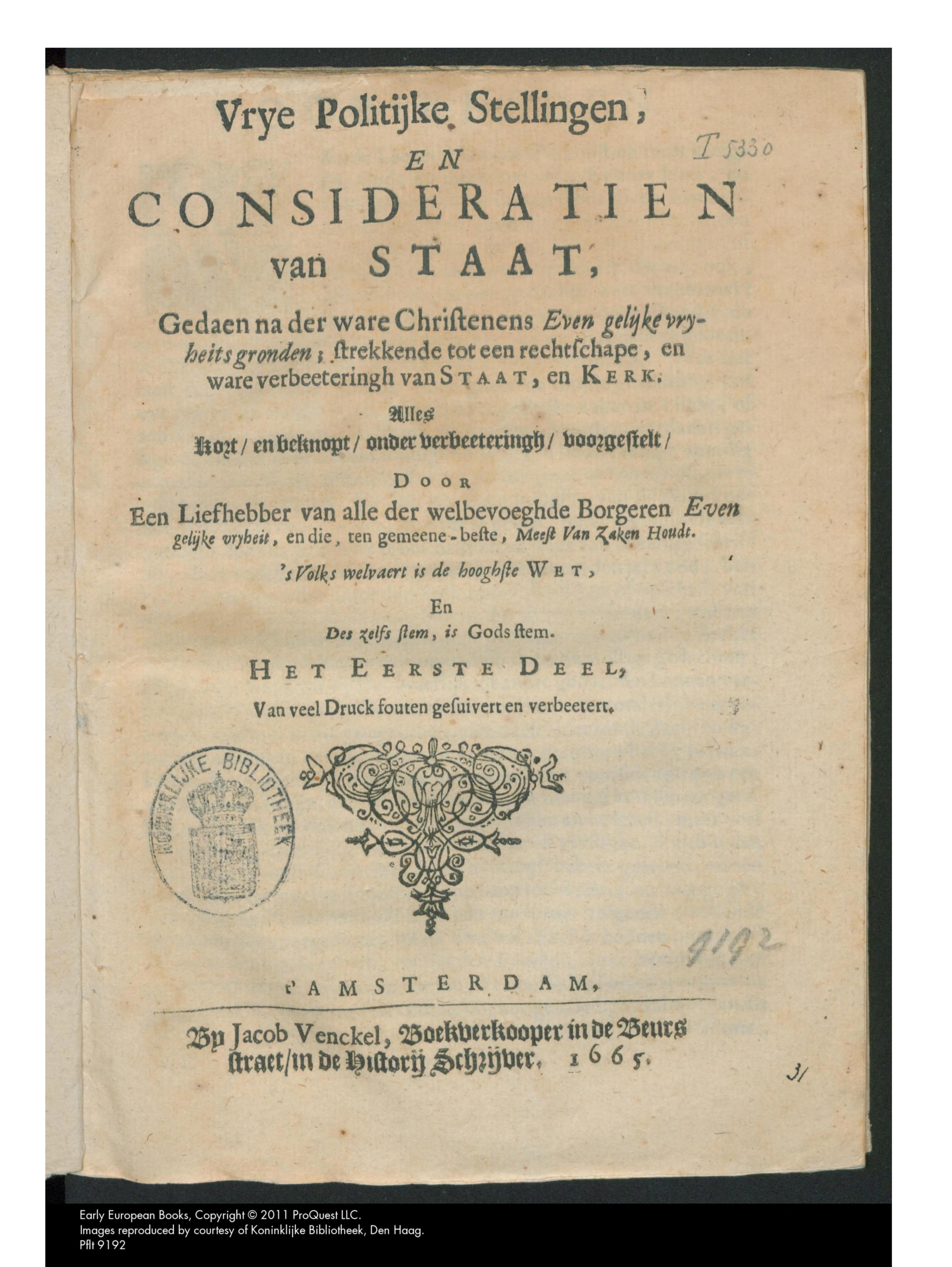 Vrije Politijke Stellingen