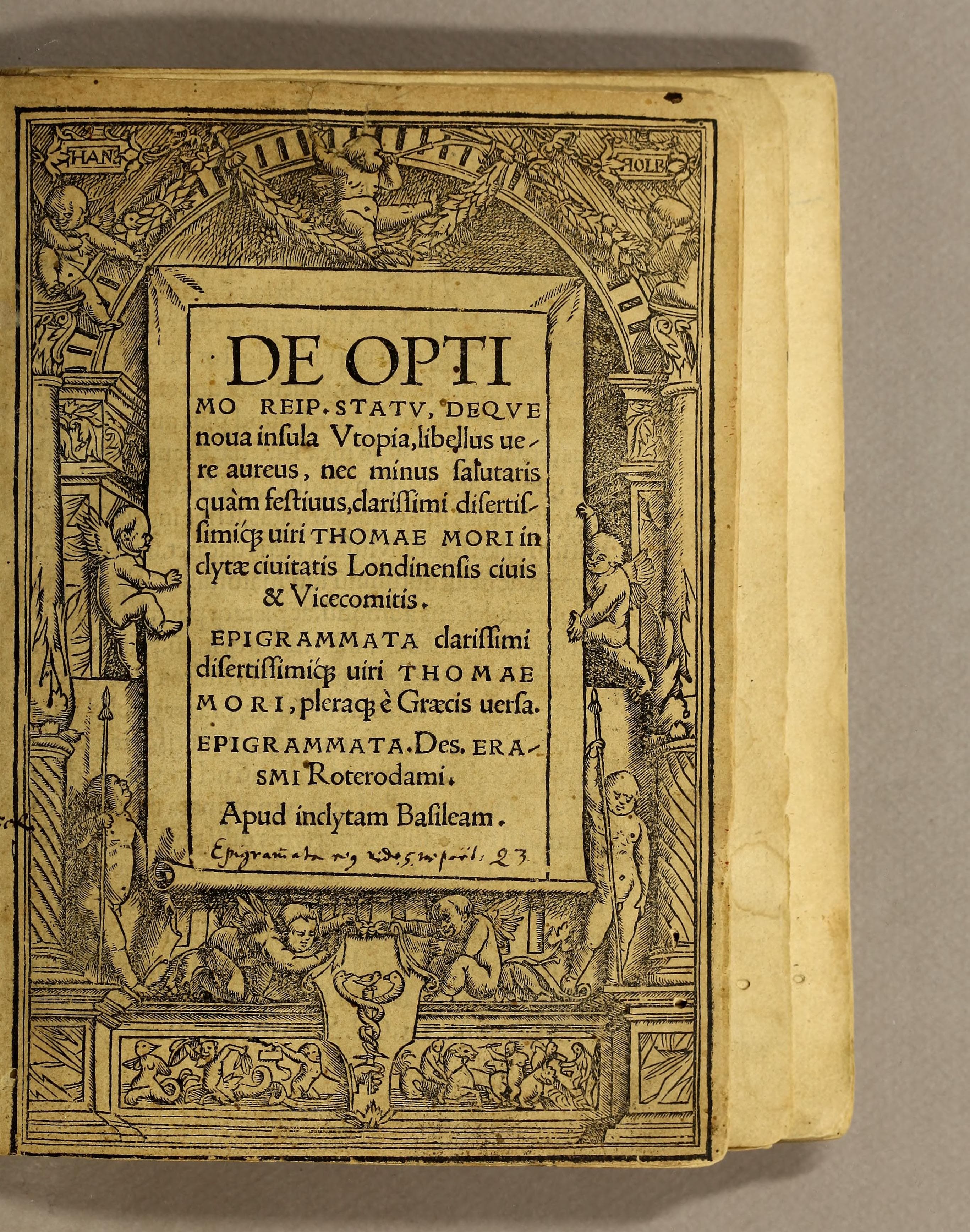 De Optimo Reipublicae Statu deque Nova Insula Utopia