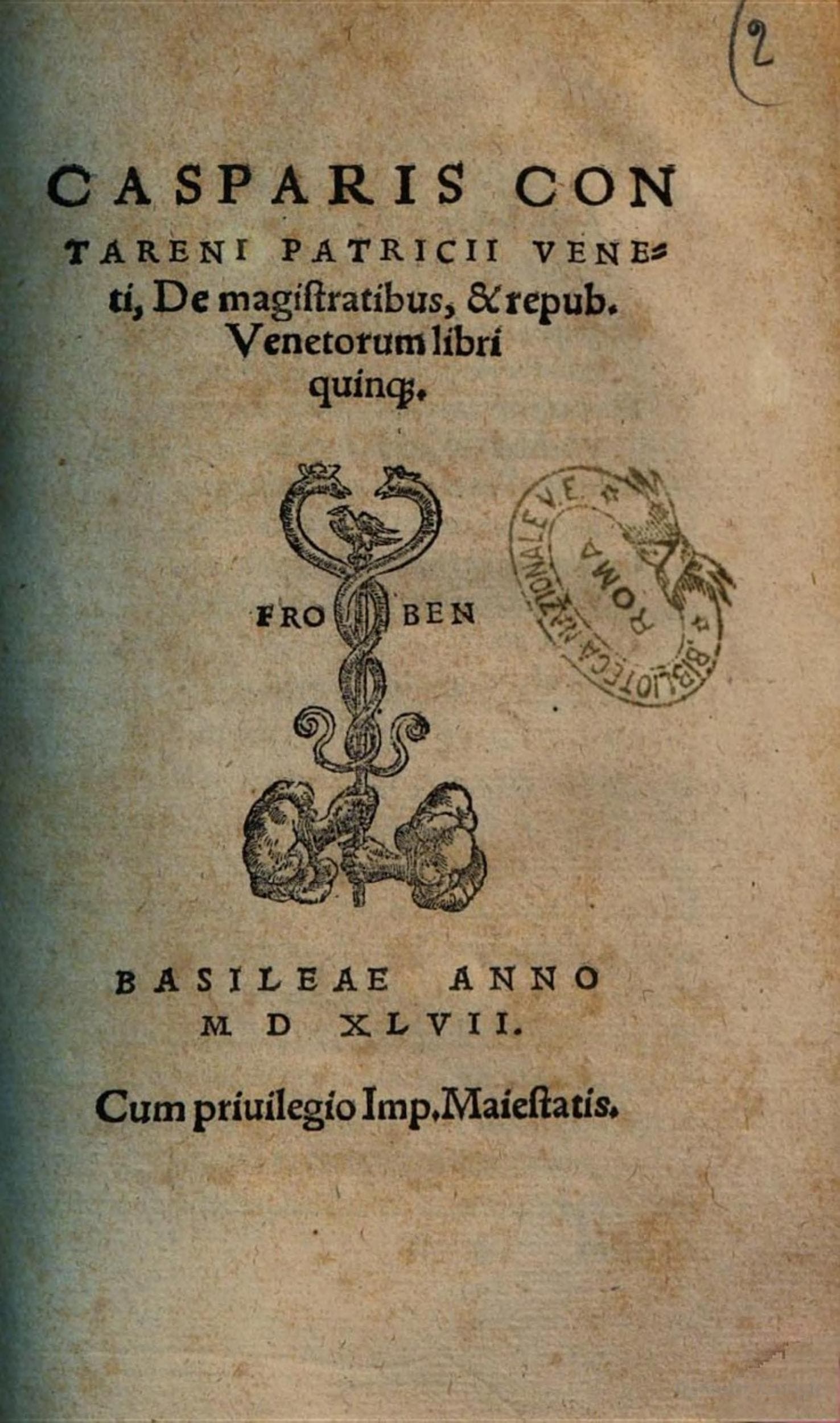 De Magistratibus et Republica Venetorum