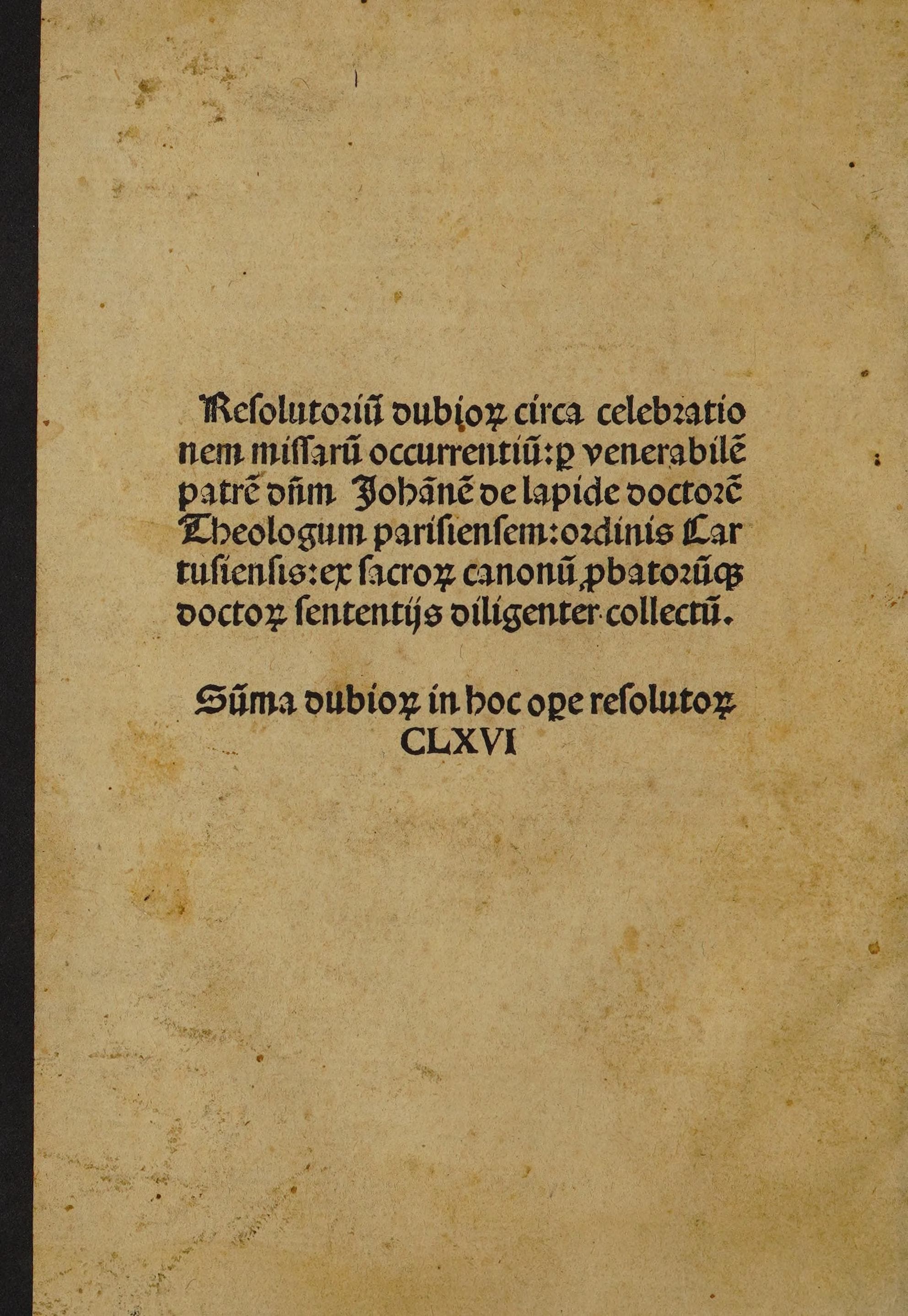 Resolutorium Dubiorum