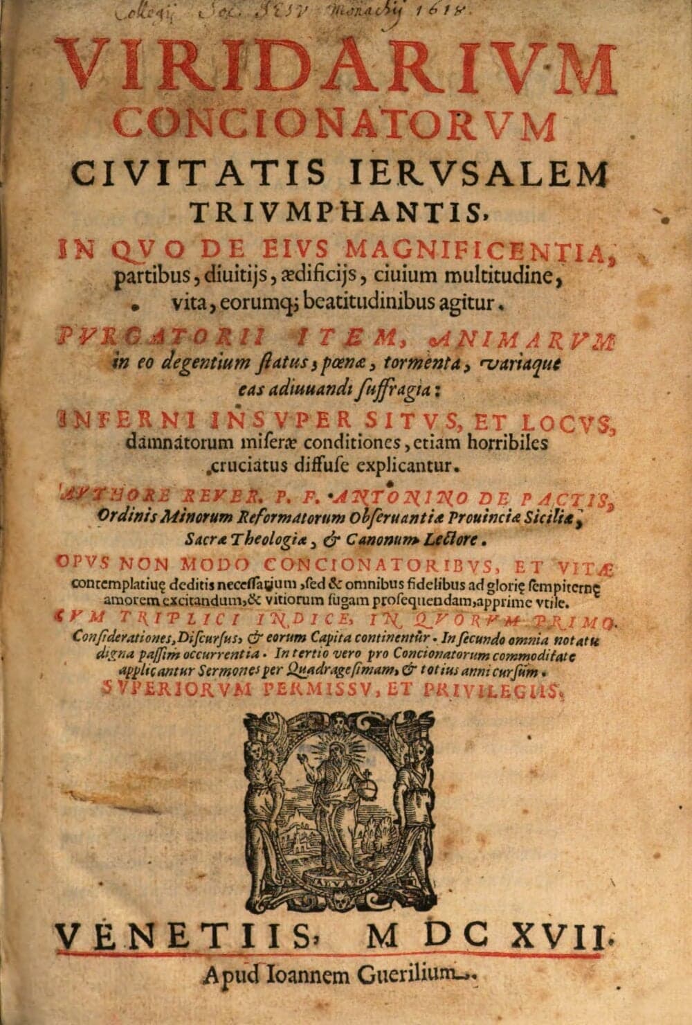 Viridarium concionatorum civitatis Jerusalem triumphantis