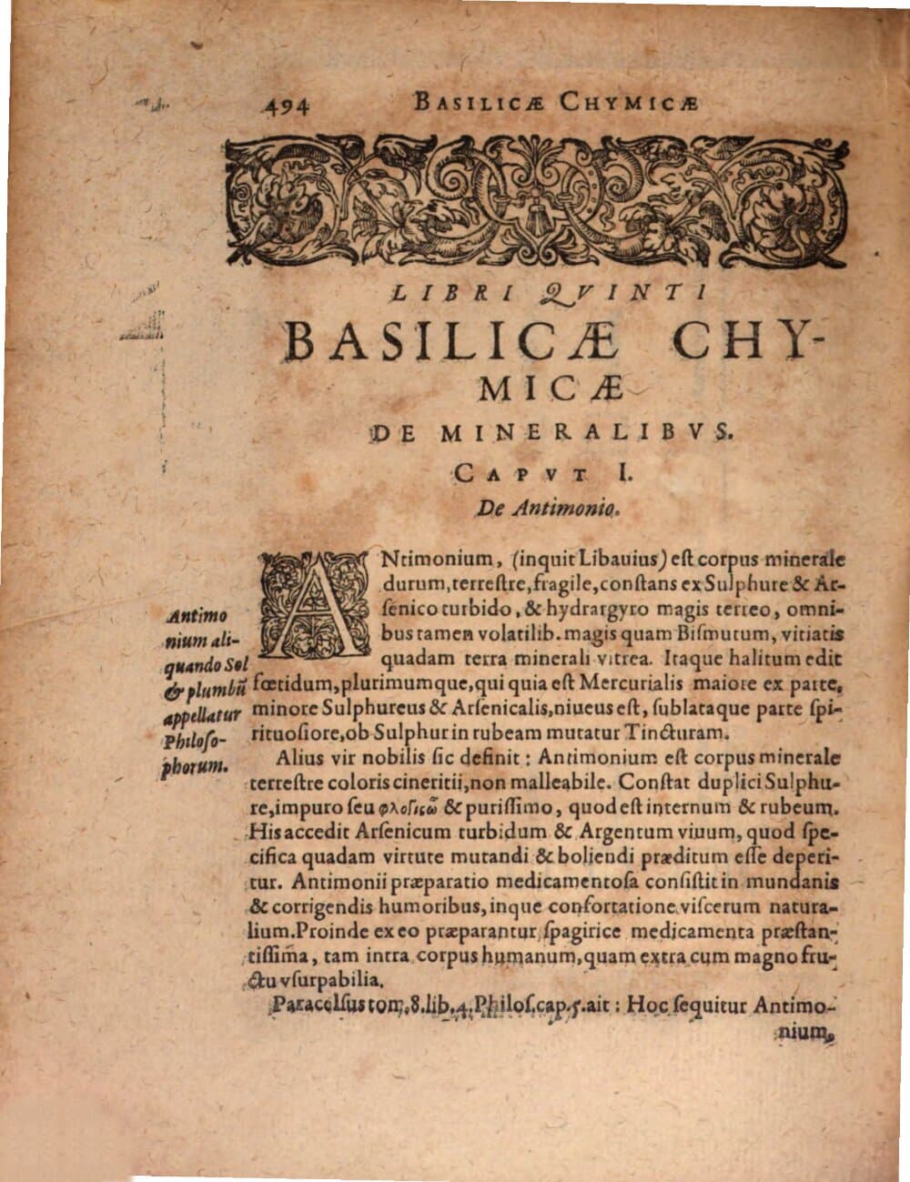 Johannis Danielis Mylii Vetterani Hassi M. C. Opus Medico-Chymicum : Continens tres Tractatus sive Basilicas: Quorum prior inscribitur Basilica Medica. Secundus Basilica Chymica. Tertius Basilica Philosophica. [2],2,[1], [Qua continentur Tres Libri Posteriores Basilicae Chymicae, ut & Basilica Philosophica, Perfecta, in libros tres distributa, & figuris aeneis illustrata]