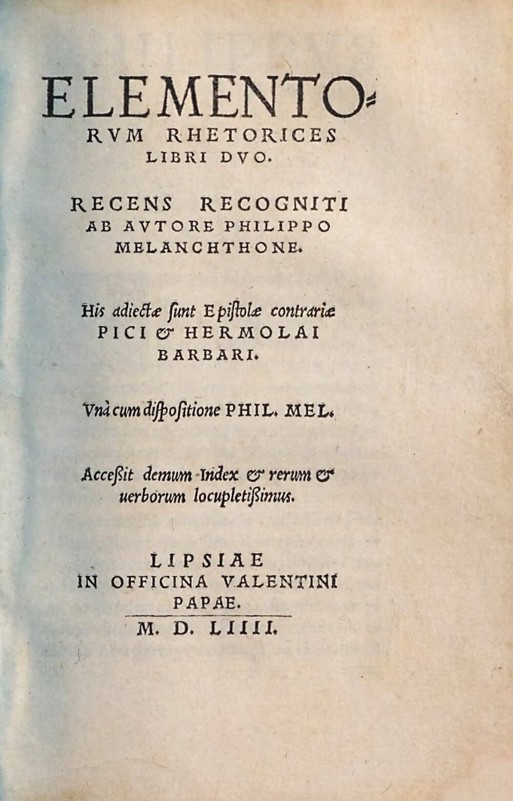 Elementorum rhetorices libri duo