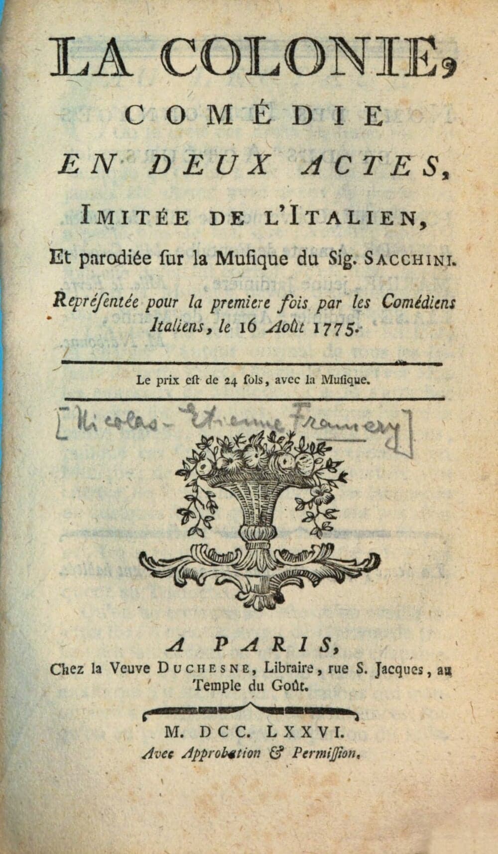 La Colonie : Comédie En Deux Actes
