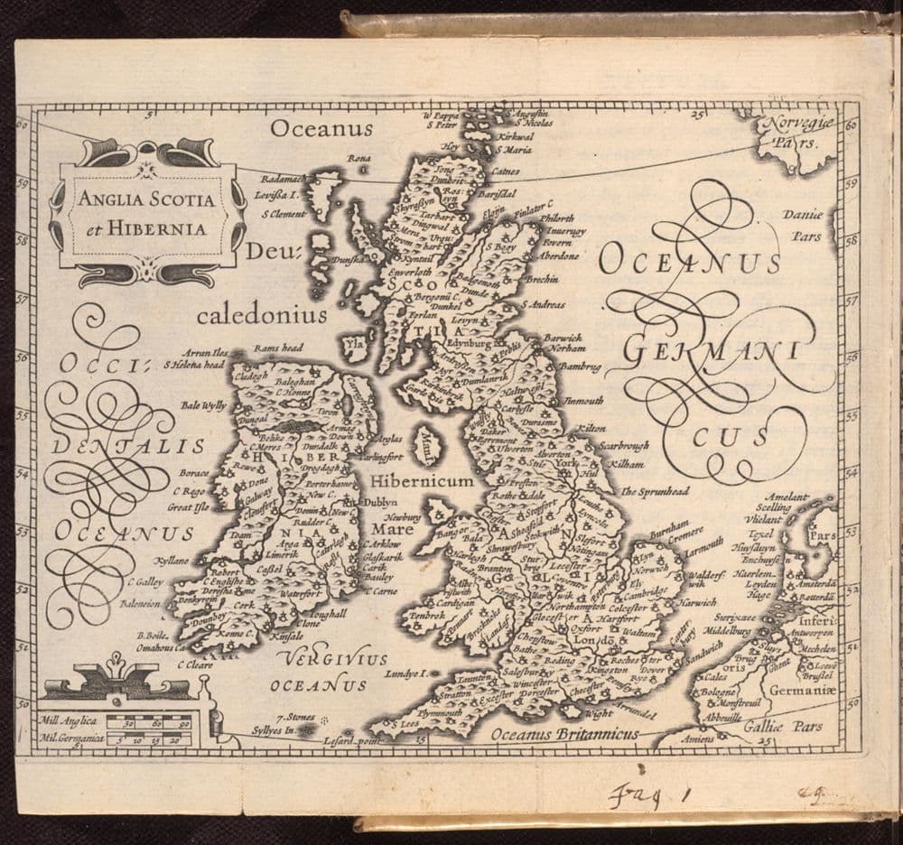 Gvilielmi Camdeni, Viri clarissimi Britannia, sive Florentissimorvm regnorum Angliæ, Scotiæ, Hiberniæ, & insularum adjacentium ex intima antiquitate descriptio. :, In epitomen contracta à regnero Vitellio Zirizæo, & tabulis chorographicis illustrata.