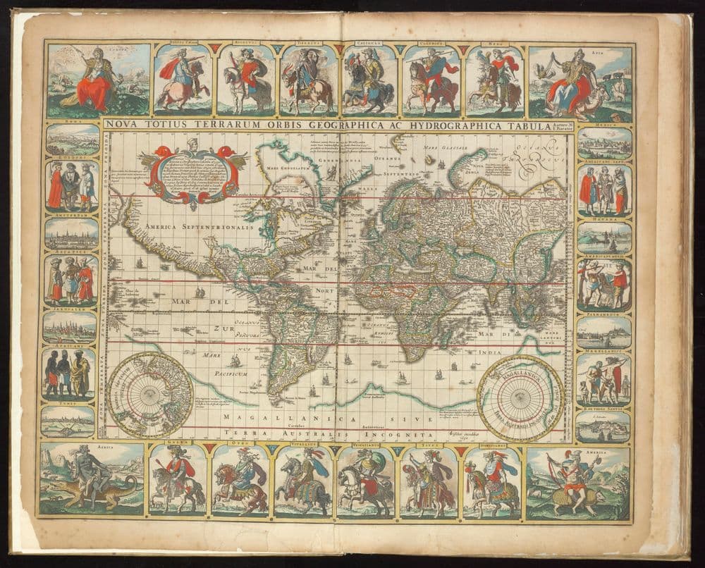 Zee-atlas. Verzameling van 15 paskaarten