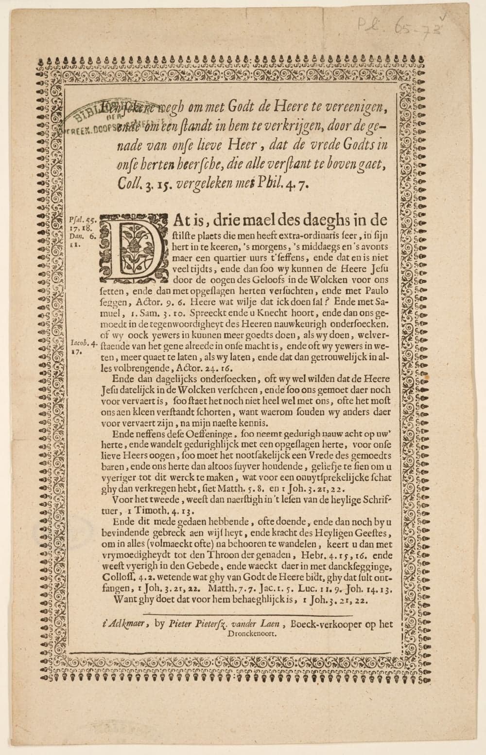 Een sekere wegh om met Godt de Heere te vereenigen, ende om een standt in hem te verkrijgen, door de genade van onse lieve Heer ..