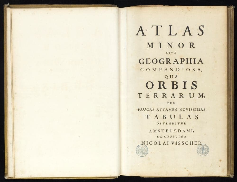 Atlas minor sive Totius orbis terrarum contracta delinea[ta] ex conatibus Nic. Visscher.