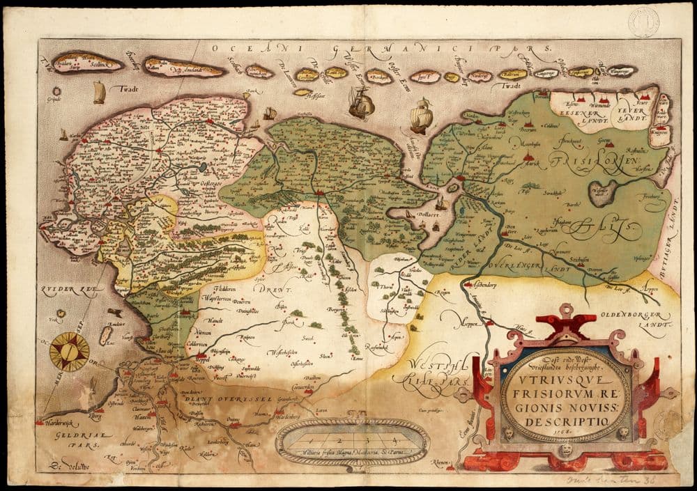 Oost ende West Vrieslandts beschrijvinghe =, @Utriusque Frisiorum regionis noviss. descriptio. 1568.