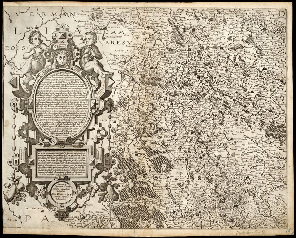 [Fragment van een kaart der XVII Verenigde Nederlanden, waarop Henegouwen, het westelijk deel der provincie Namen en het oostelijk deel van het huidige Franse Département du Nord].