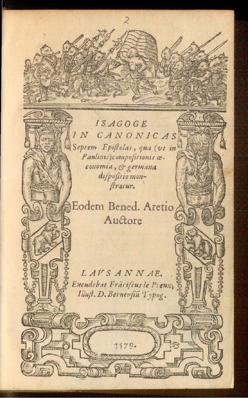Isagoge in canonicas septem epistolas, qua (ut in Paulinis) compositionis oeconomia, et germana dispositio monstratur