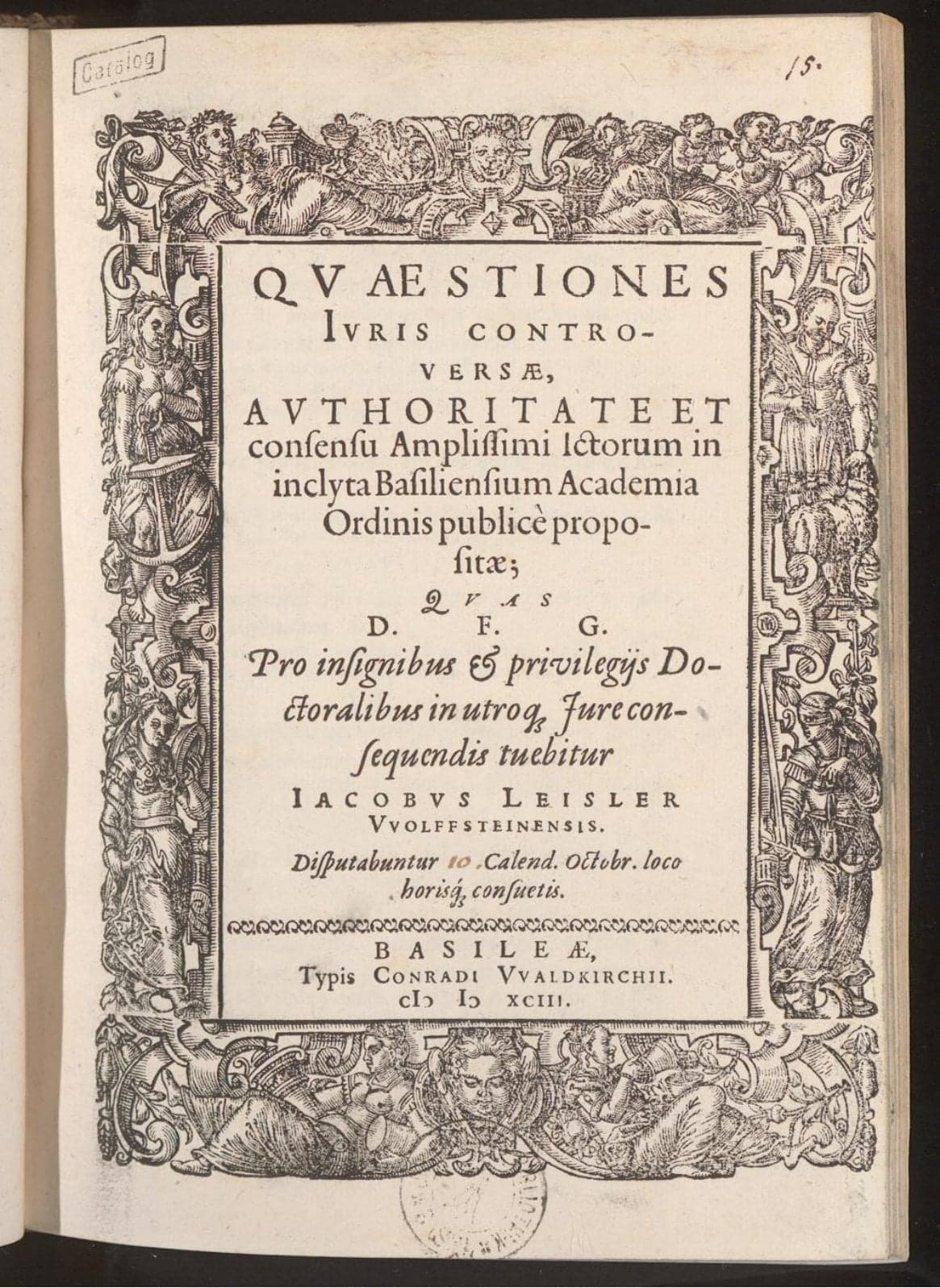 Quaestiones iuris controversae ...