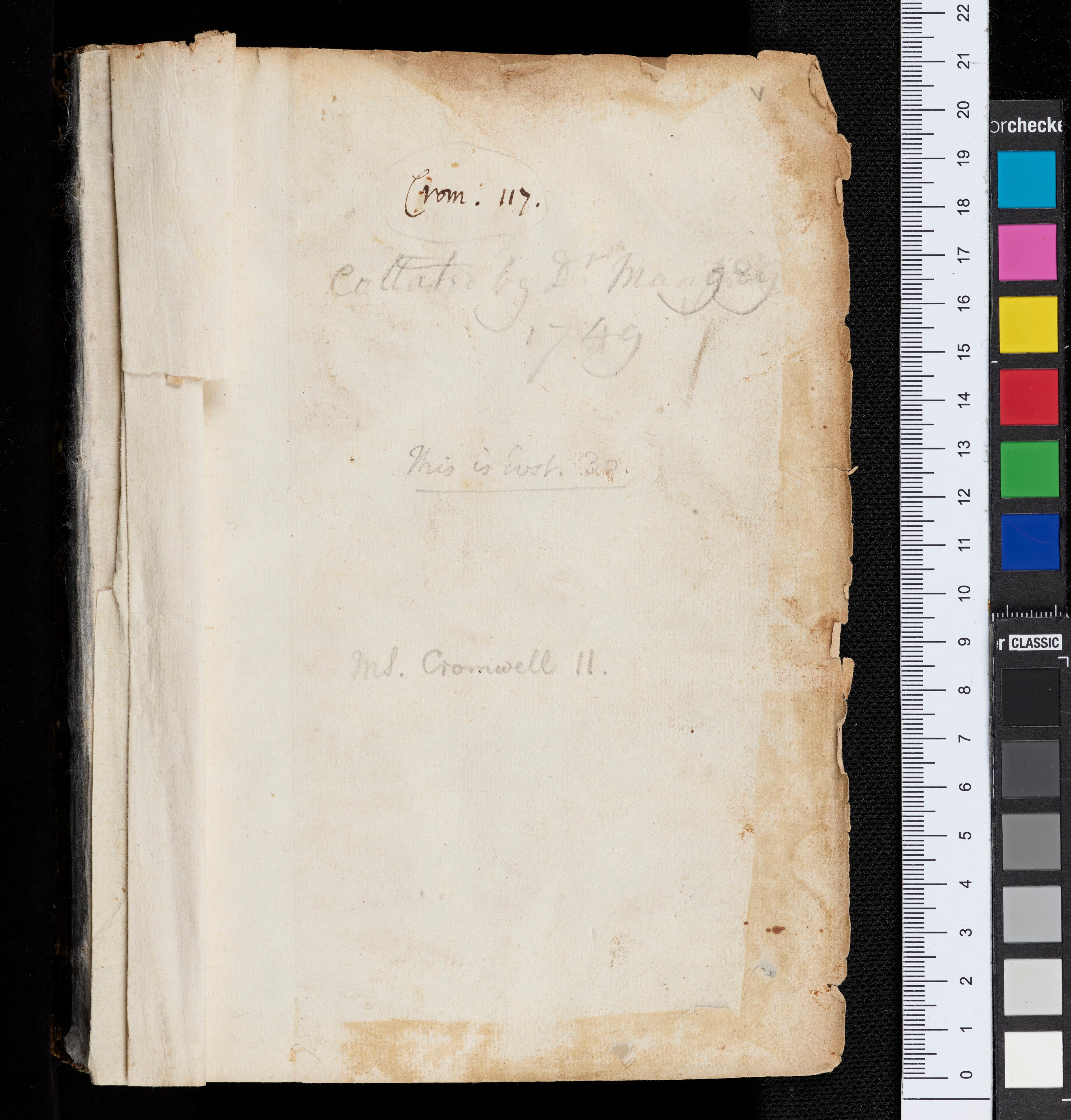 Bodleian Library MS. Cromwell 11