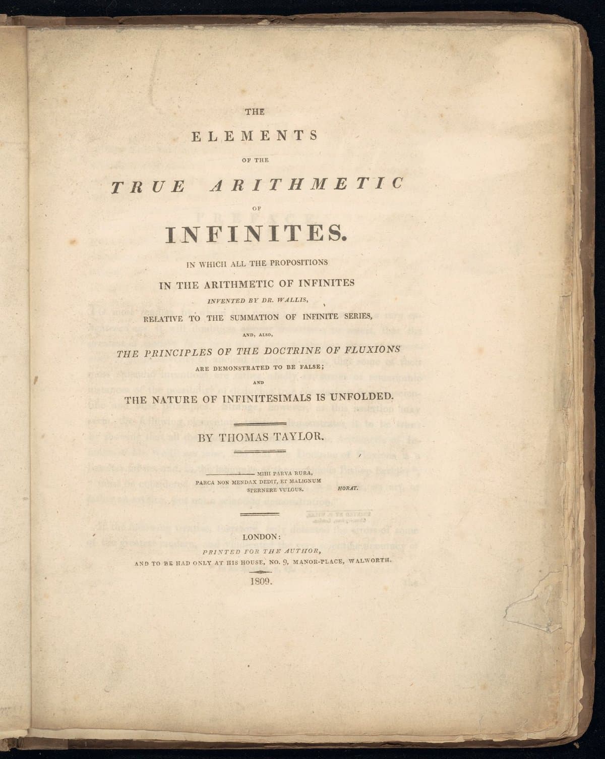 The elements of the true arithmetic of infinities