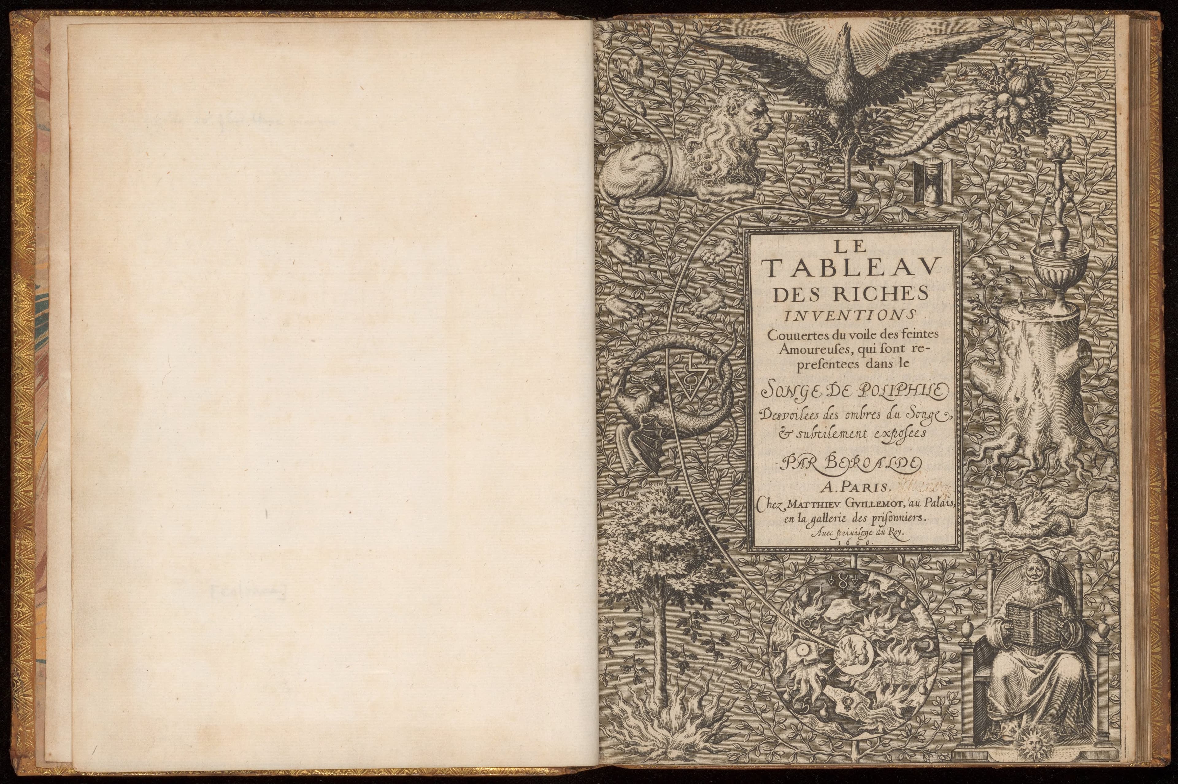 Le tableau des riches inventions qui sont representees dans le songe de Poliphile