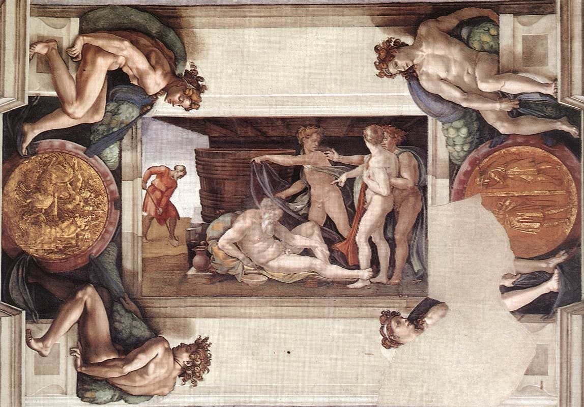 Drunkenness of Noah (Sistine Chapel)