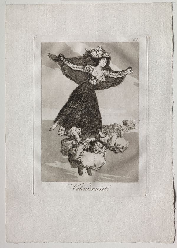They Have Flown (Los Caprichos, Plate 61)