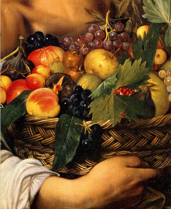 Boy with a Basket of Fruit