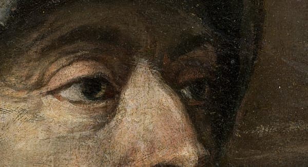 Charles V at Mühlberg, Detail: Eyes