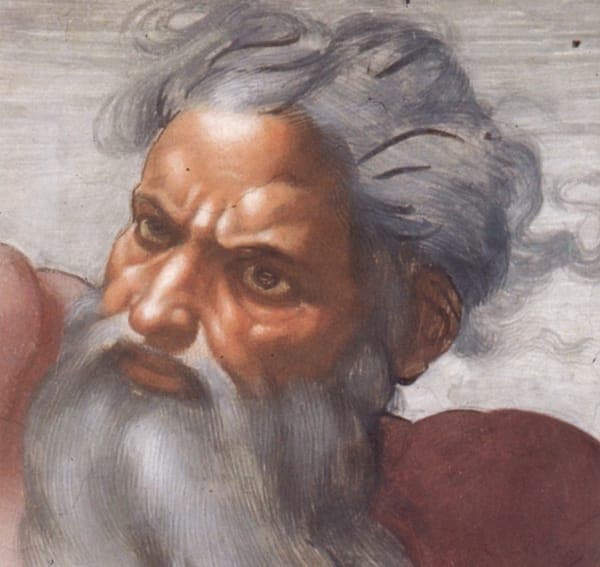 Creation of the Sun and Moon face detail2