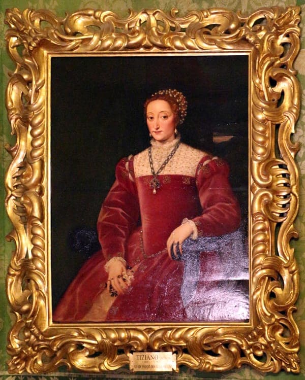 Da tiziano, ritratto di giulia varano