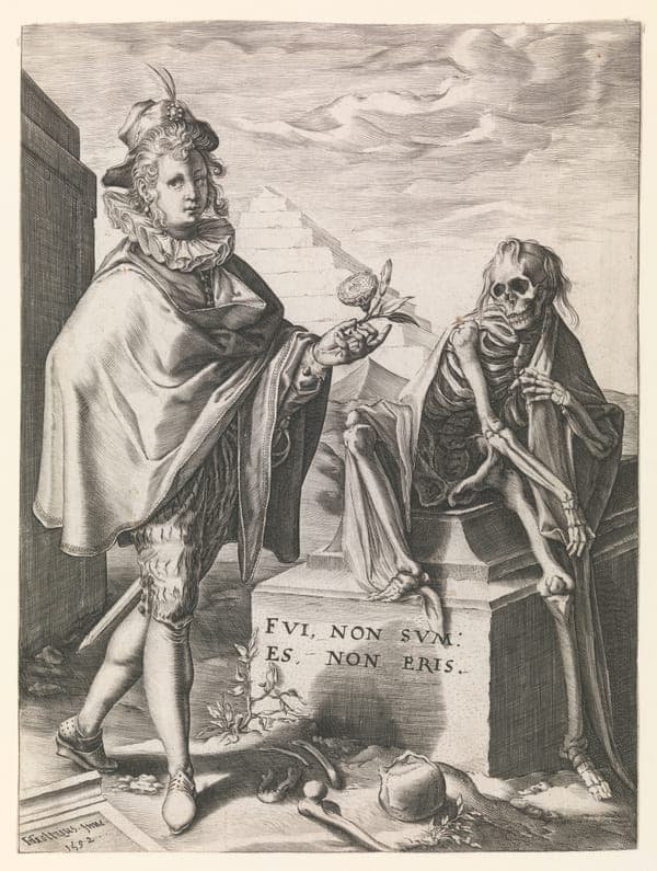 Death surprising a young man