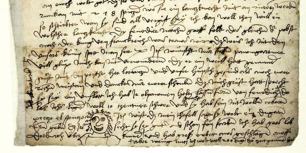 Durer letter emoticon 1506