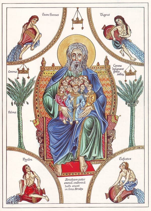 Hortus Deliciarum, Der Schoß Abrahams