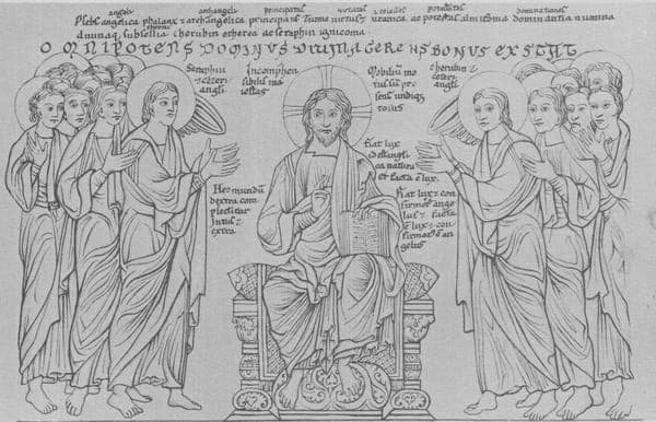 Hortus Deliciarum, Die Erschaffung der Engel
