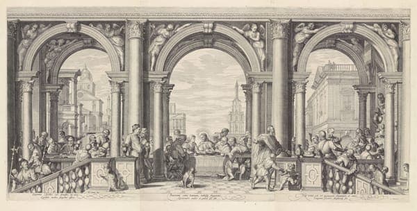 Jan Saenredam Convito in casa Levi