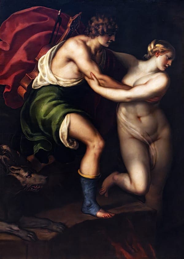 (Venice) Orpheus and Eurydice by Alessandro Varotari - gallerie Accademia