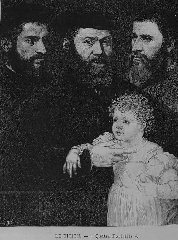 Quatre portraits Le Titien L'illustration 1892