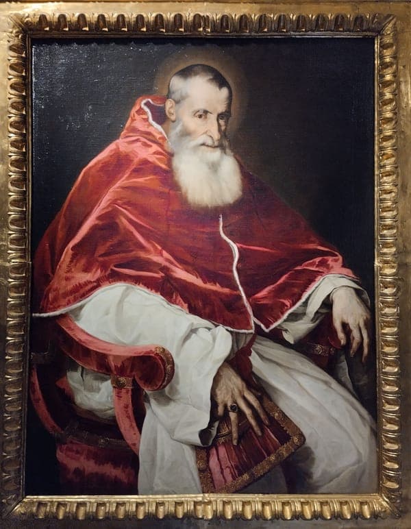 Retrato del Papa Paulo III de Tiziano