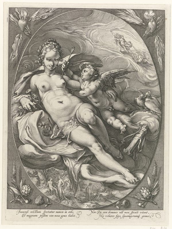 Drie godinnen in de wolken