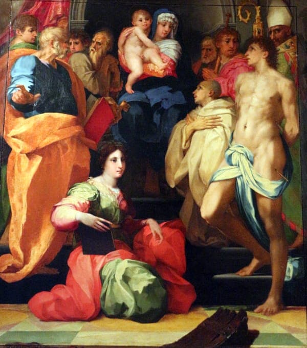 Rosso fiorentino, pala dei, da s. spirito, 1522, 02