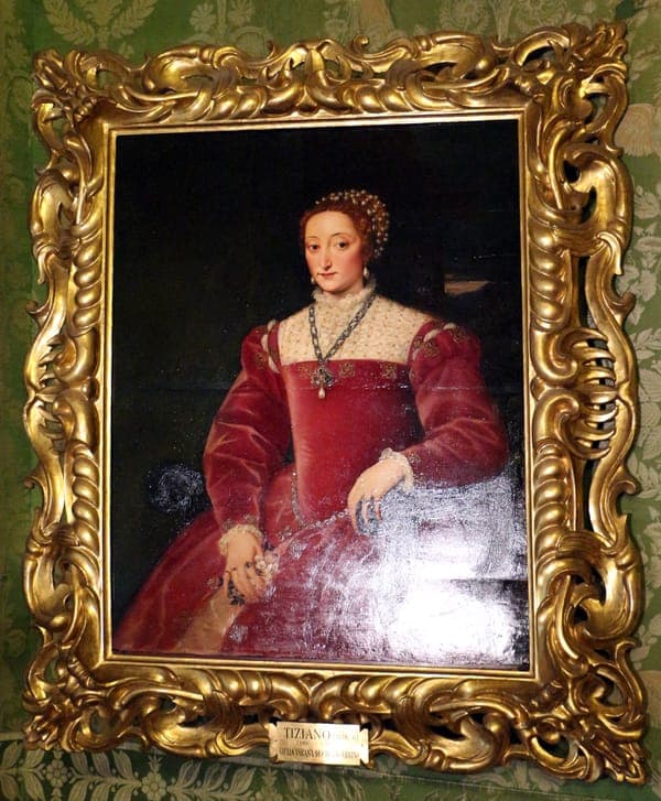 Tiziano (attr.), ritratto di giulia varano, 01