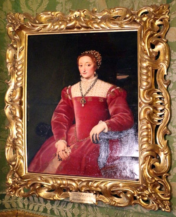 Tiziano (attr.), ritratto di giulia varano, 02