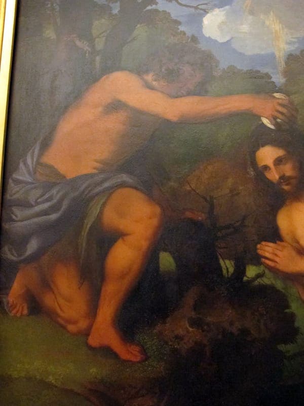 Tiziano, battesimo di cristo, 1531, 03