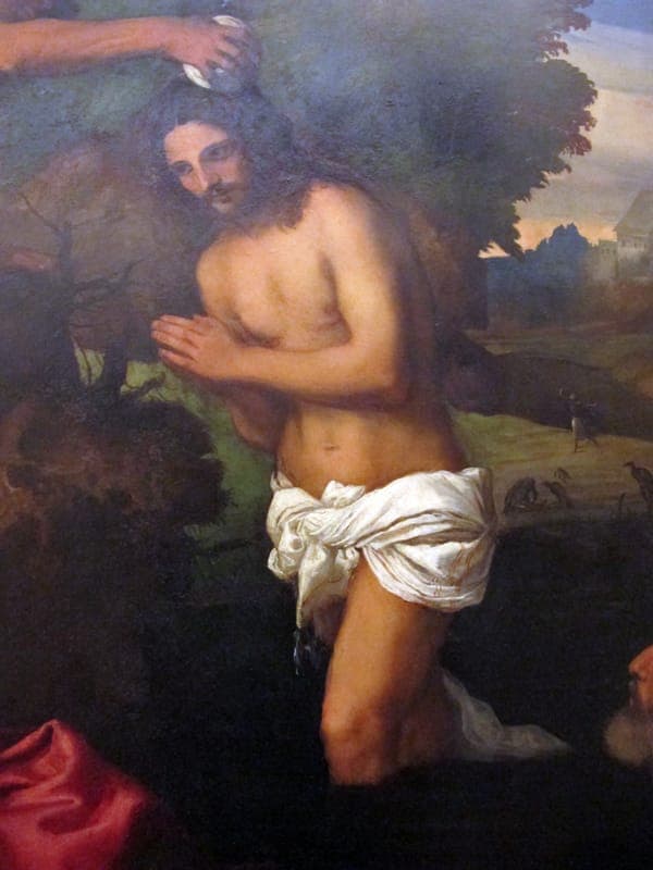 Tiziano, battesimo di cristo, 1531, 04