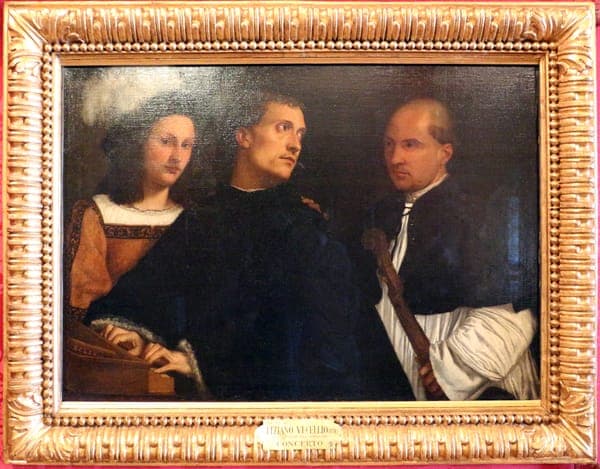 Tiziano, concerto a tre, 1510 ca. 01