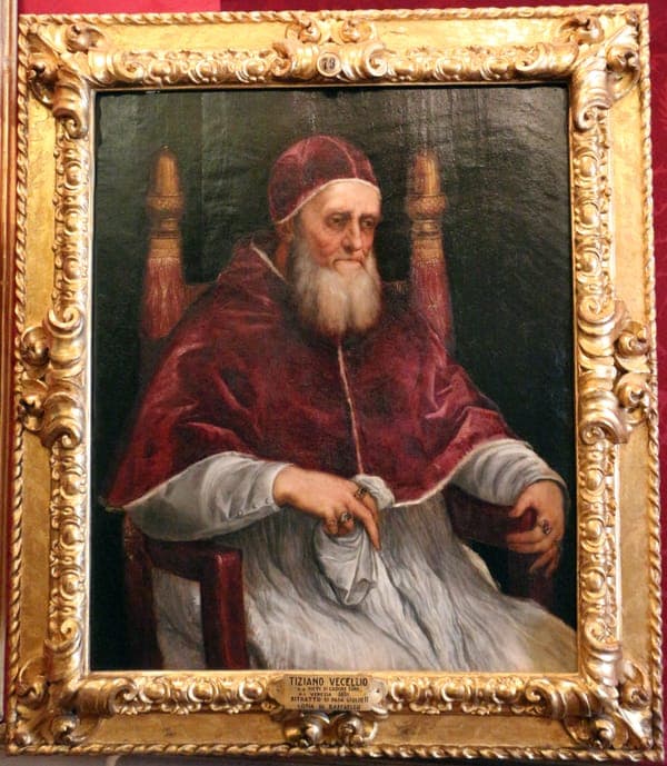 Tiziano (da raffaello), ritratto di giulio II