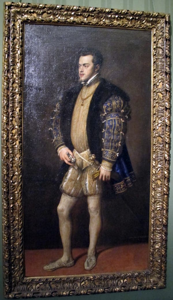 Tiziano, ritratto di filippo II, 1553-54, Q127