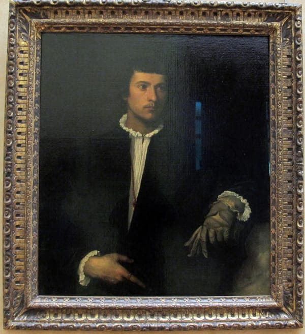 Tiziano, uomo del guanto, 1520 ca.