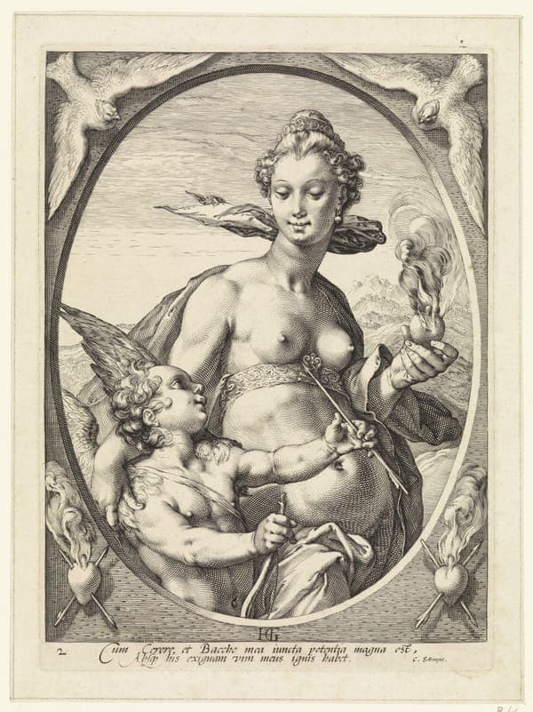 Venus and Amor - Bacchus, Venus and Ceres