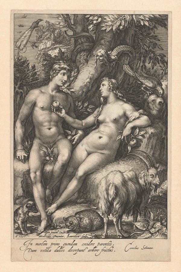 Zondeval met vrouwelijke slang