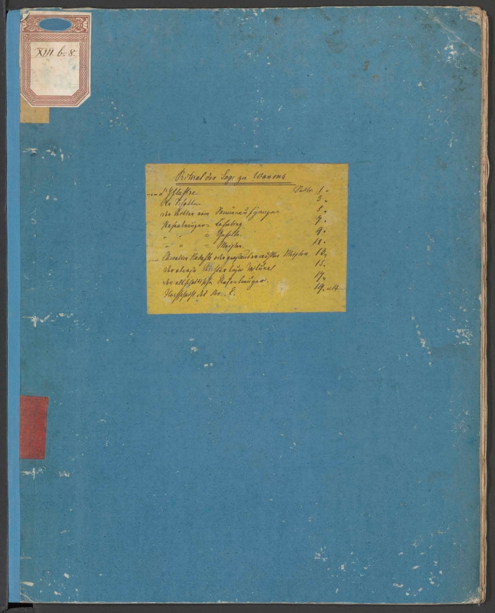 Ritual der Loge zu Worms [Omslagtitel]